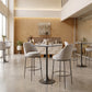 Spot Bar Table in Gray & Black