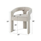 Gamarya White Chenille Side Chair (Set of 2) – view 3