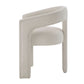 Gamarya White Chenille Side Chair (Set of 2) – view 5
