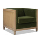 Georgia Olive Green Wood Accent Chair – 34" Accent Chair