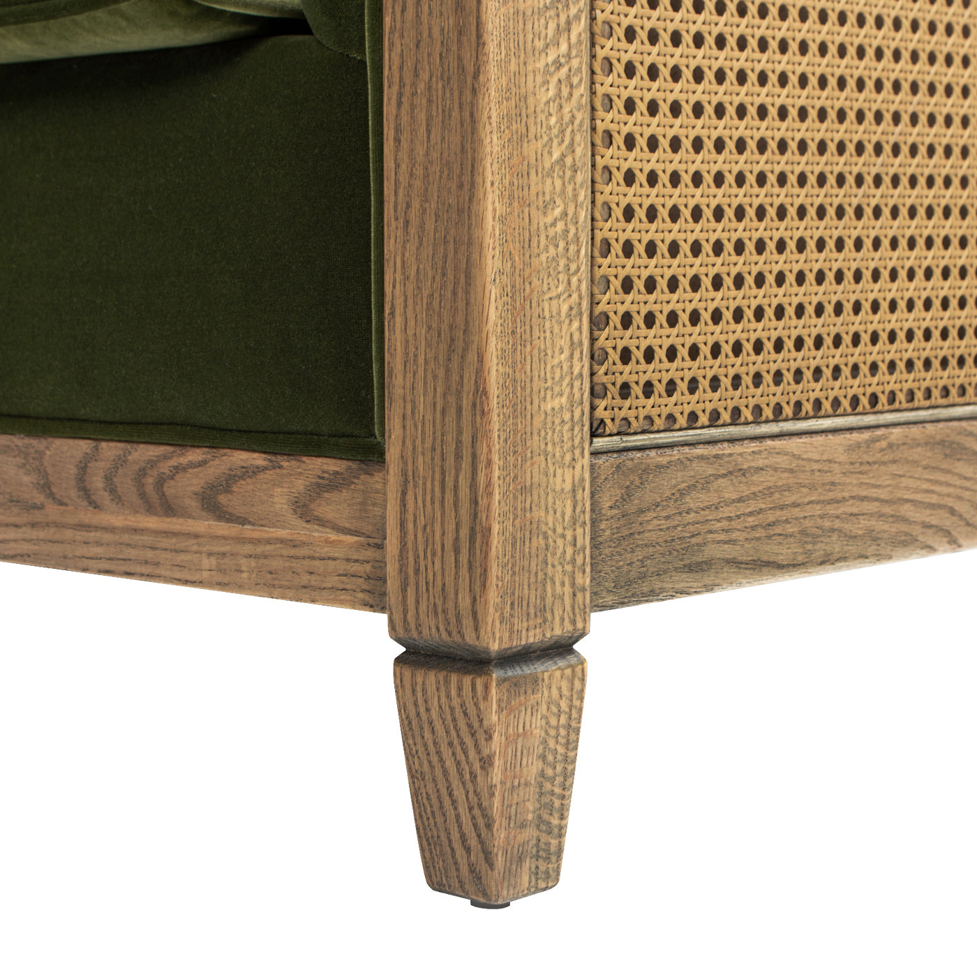 Georgia Olive Green Wood Accent Chair – 34" Accent Chair – view 3