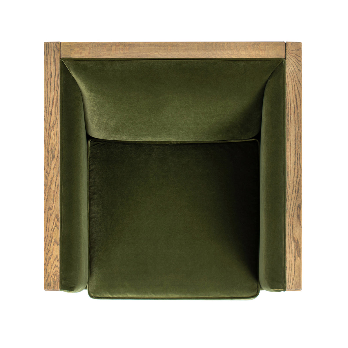 Georgia Olive Green Wood Accent Chair – 34" Accent Chair – view 4
