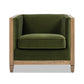 Georgia Olive Green Wood Accent Chair – 34" Accent Chair – view 5