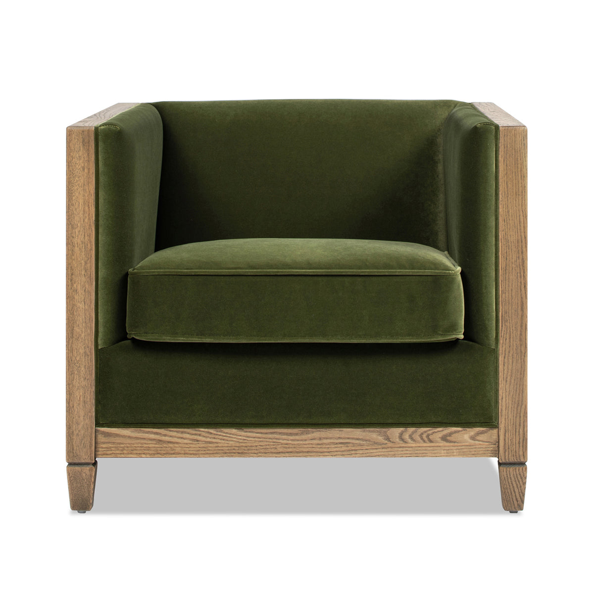 Georgia Olive Green Wood Accent Chair – 34" Accent Chair – view 5