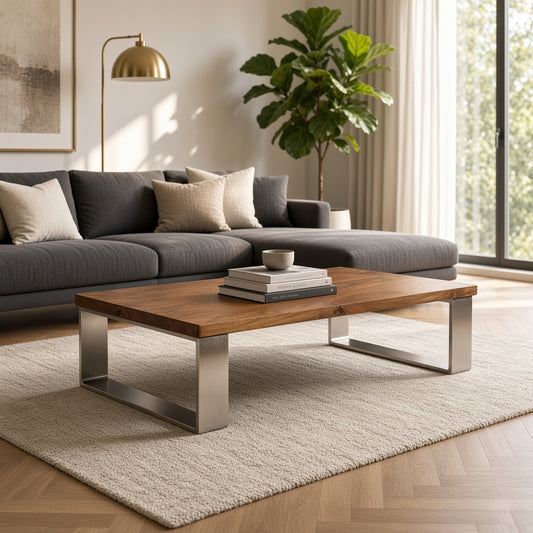 Harlow Wood & Metal Coffee Table