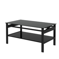 Guinevere Black Glass Coffee Table – 37.8