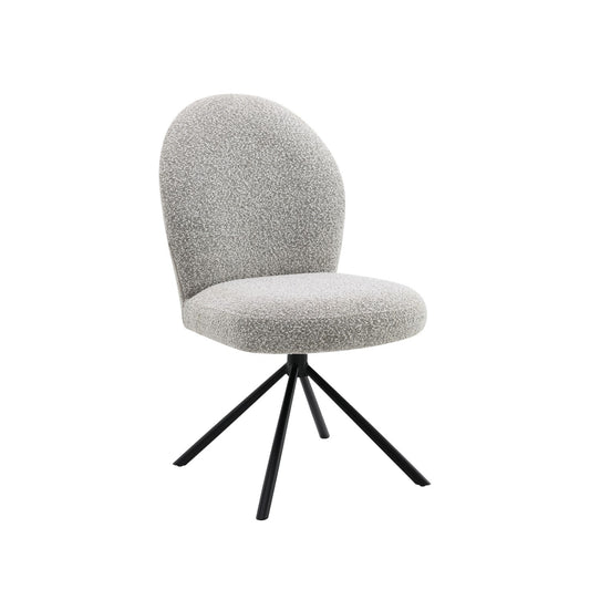 Gwendolyn Gray Boucle Accent Chair – 20"W Accent Chair