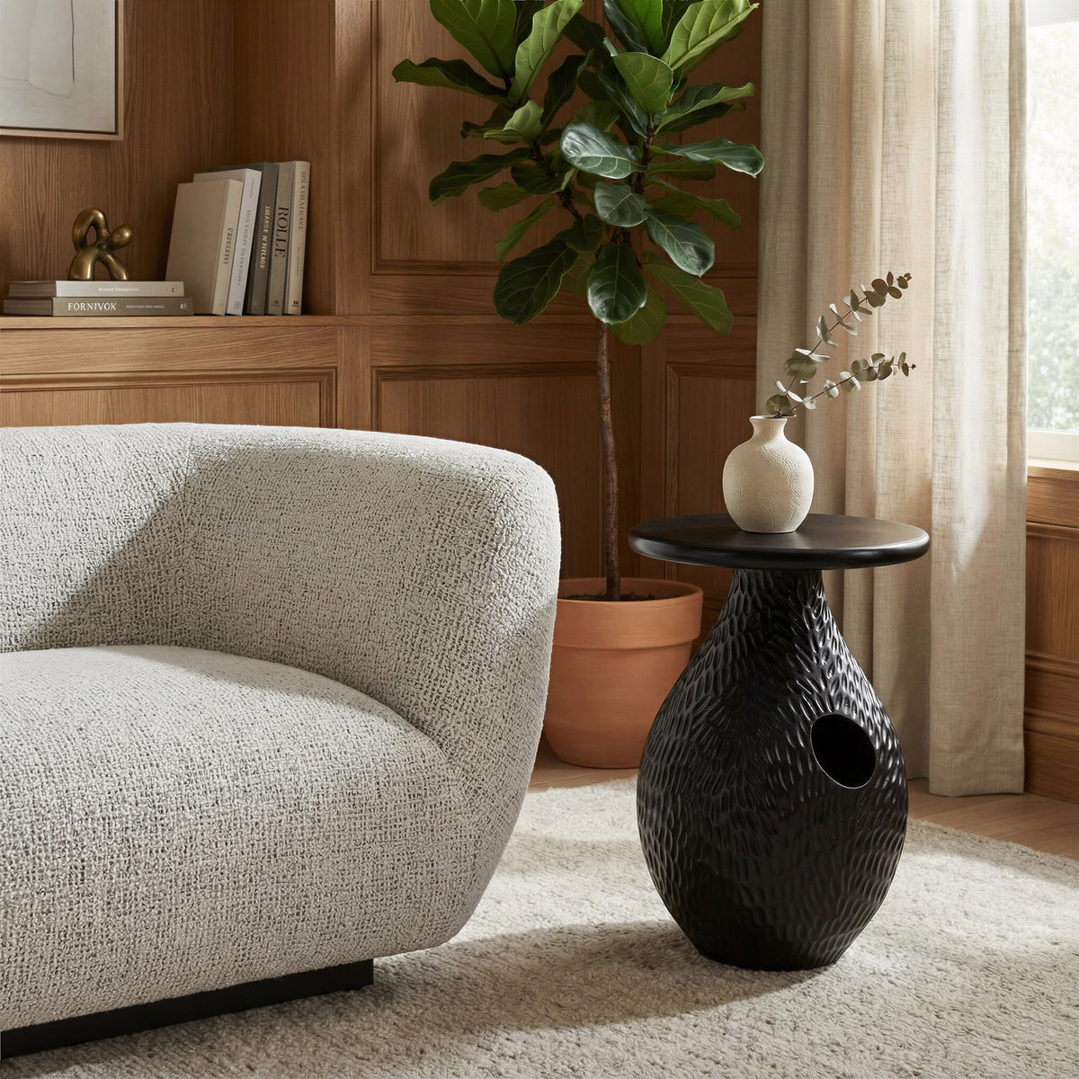 Piho Black Side Table