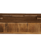 Handcrafted Designer Rectangle Mango Wood Coffee Table 50" | Modern Solid Wood Coffee Table - Bold geometric design.