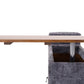 Harlow Curved Modular Sectional – 6-Seat Chenille Sofa with Storage Console – view 16