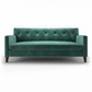 Harper Velvet Sofa – 78" Kelly Green Made-in-USA Sofa – view 10