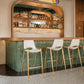 Desi Barstool (Set of 2) in White & Gold