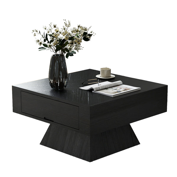 Hendricks Black Solid Wood & MDF Coffee Table – 31.5