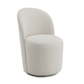 Hollis Beige Boucle Accent Chair (Set of 2) in plush boucle fabric with a modern design.