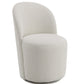 Hollis Beige Boucle Accent Chair (Set of 2) with plush boucle fabric and modern design.