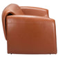 Horten Industrial Loveseat – 70” Modern Sofa with Steel Frame in faux leather, showcasing its modern design and sturdy build.