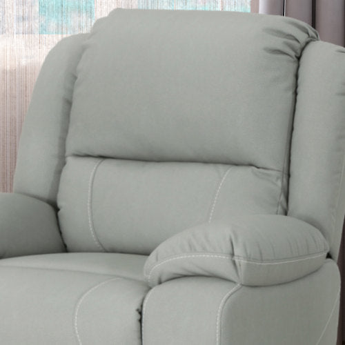 Modern Faux Leather Manual Swivel Recliner (2 Color Options)