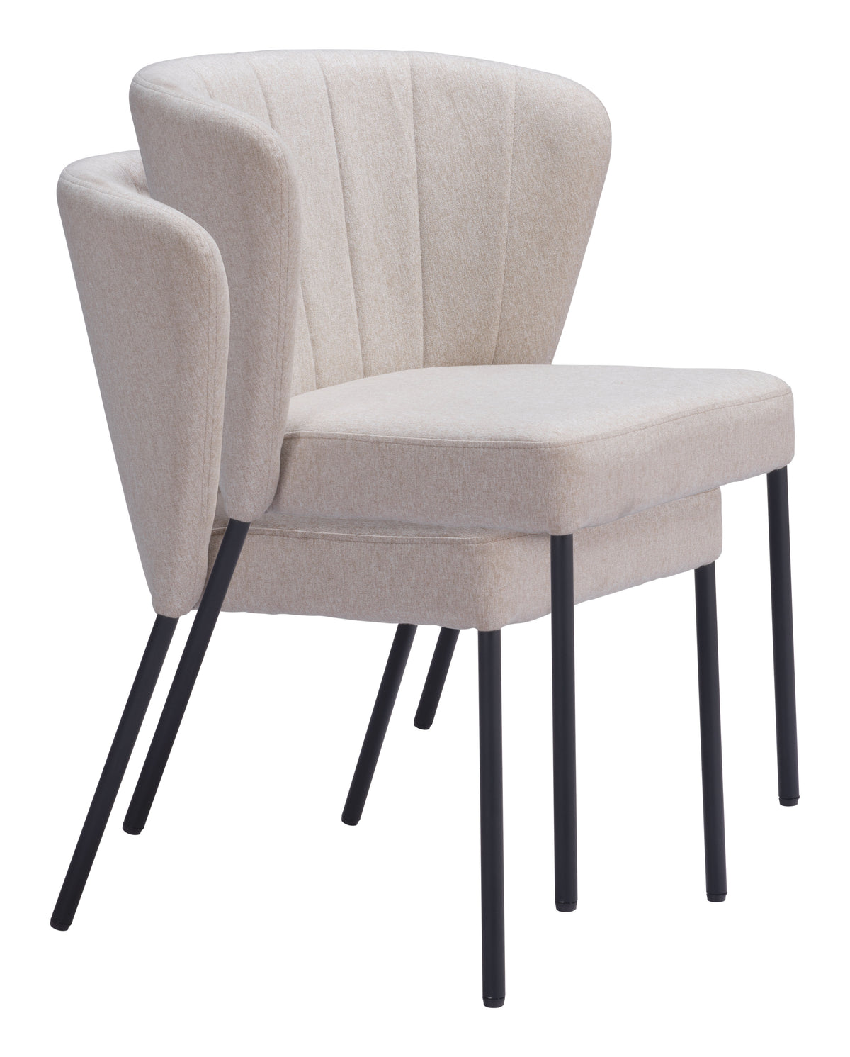Aimee Dining Chair (Set of 2) in Beige
