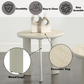 Ingram Light Gray Synthetic Wood End Table – view 3