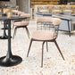 Saku Beige & Brown Swivel Dining Chair