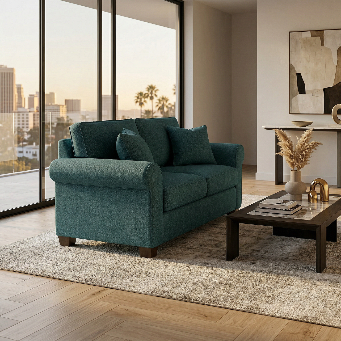 Irlanda Classic Sofa – 92" Rolled-Arm Made-in-USA Sofa – view 20