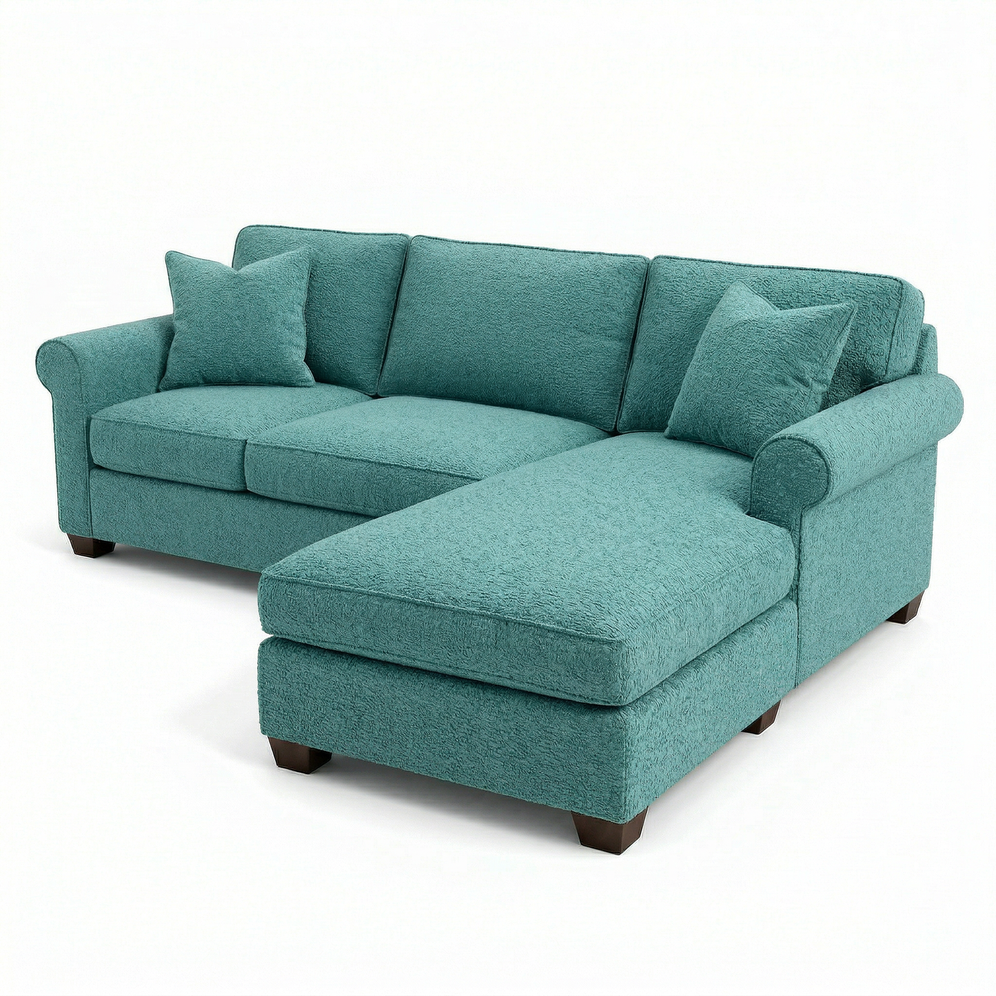 Irlanda Sectional Sofa with Chaise – Handcrafted in the USA, Custom Fabric L-Shape Sofa – view 10