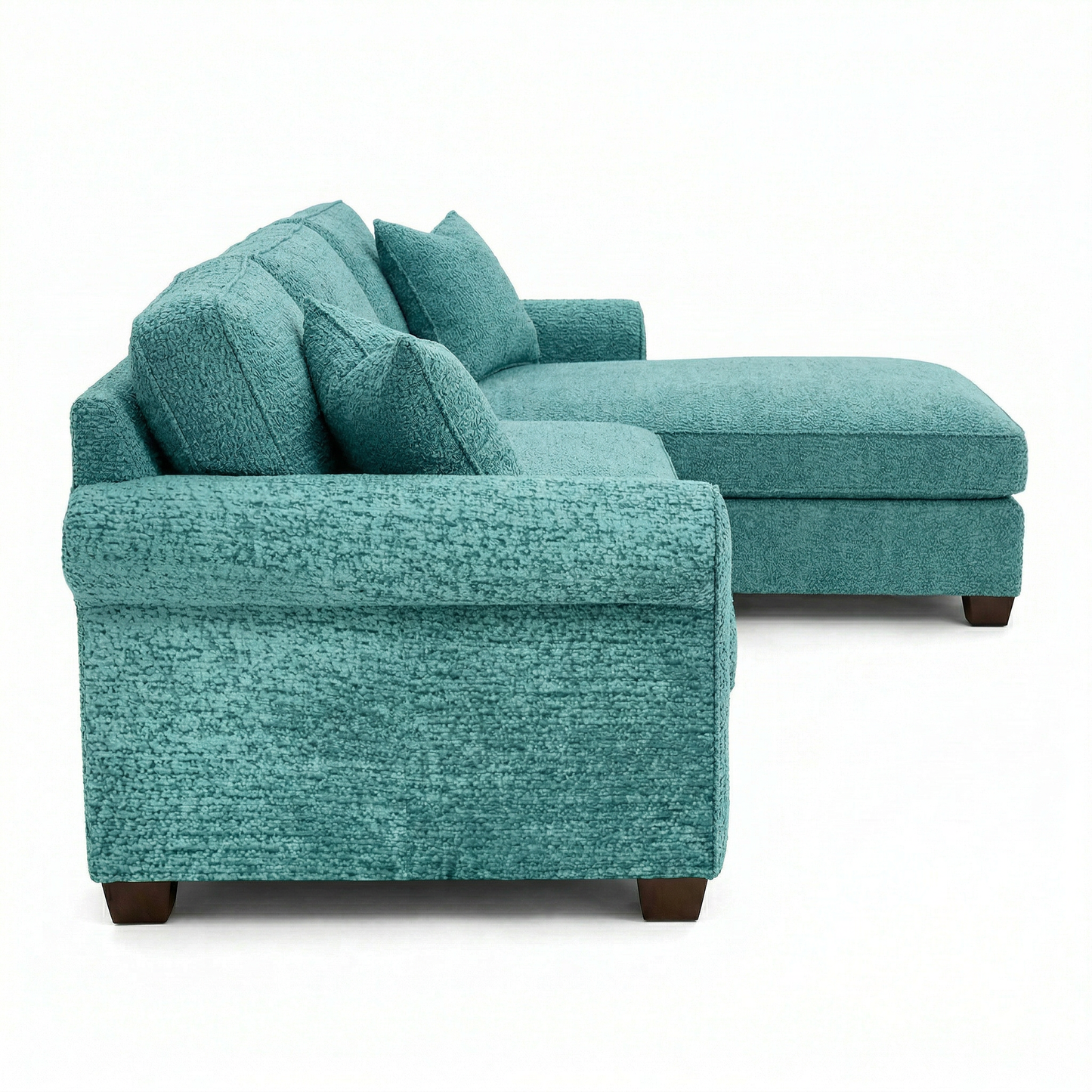 Irlanda Sectional Sofa with Chaise – Handcrafted in the USA, Custom Fabric L-Shape Sofa – view 11