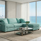 Irlanda Sectional Sofa with Chaise – Handcrafted in the USA, Custom Fabric L-Shape Sofa – view 5
