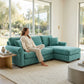 Irlanda Sectional Sofa with Chaise – Handcrafted in the USA, Custom Fabric L-Shape Sofa – view 6