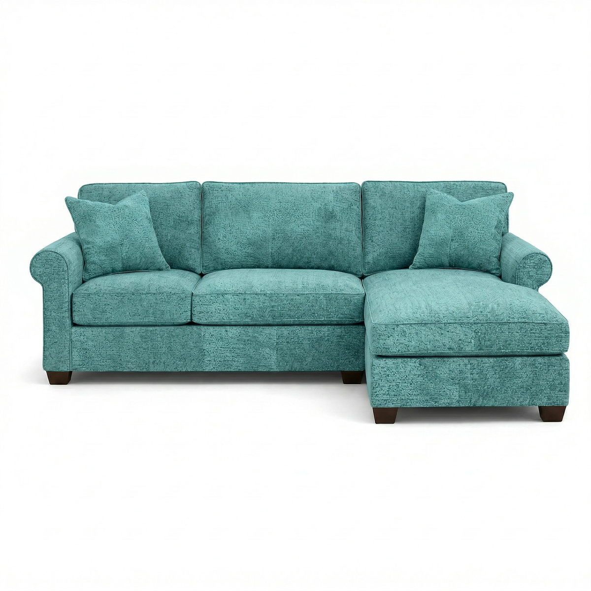Irlanda Sectional Sofa with Chaise – Handcrafted in the USA, Custom Fabric L-Shape Sofa – view 8