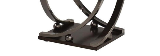 Isiah Dark Brown Metal End Table – view 2