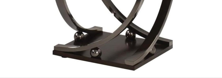 Isiah Dark Brown Metal End Table – view 2