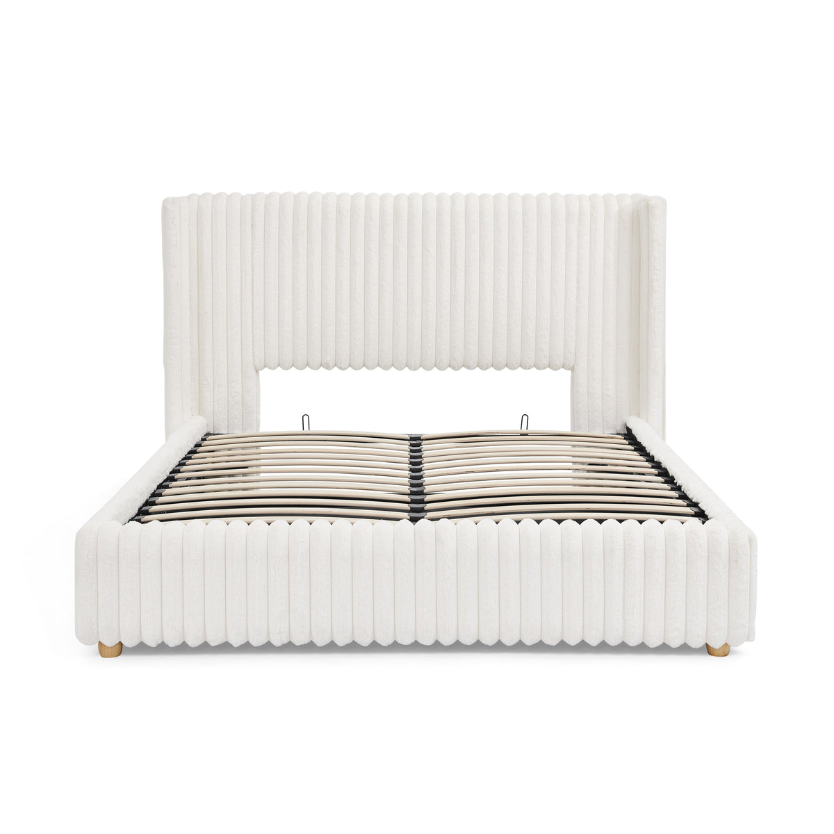 Isolde Storage Bed – Queen Faux Fur with Gas Lift Storage