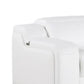 Italian Leather Power Reclining L-Shaped Sectional 112" | Modern Modular Corner Sofa close-up of armrest detail.