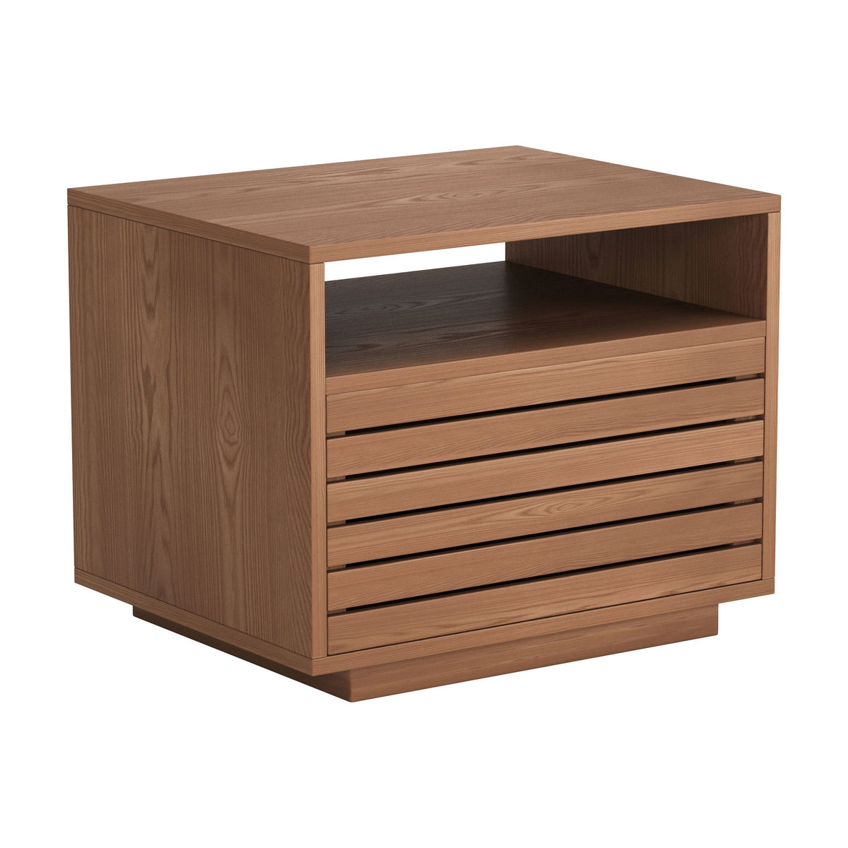 Slit Walnut Nightstand
