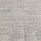 9' X 13' Ivory And Gray Abstract Hand Knotted Distressed Area Rug texture detail