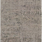 Ivory And Gray Wool Abstract Hand Knotted Area Rug | 9' x 13' showcasing a contemporary gray and ivory design.