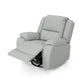 Modern Faux Leather Manual Swivel Recliner (2 Color Options)