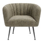 Deco Green Tweed Accent Chair