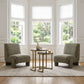 Orleen Checker Green Accent Chair