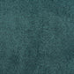 close-up of teal shearling-style fabric for the Jamela curved sofa upholstery