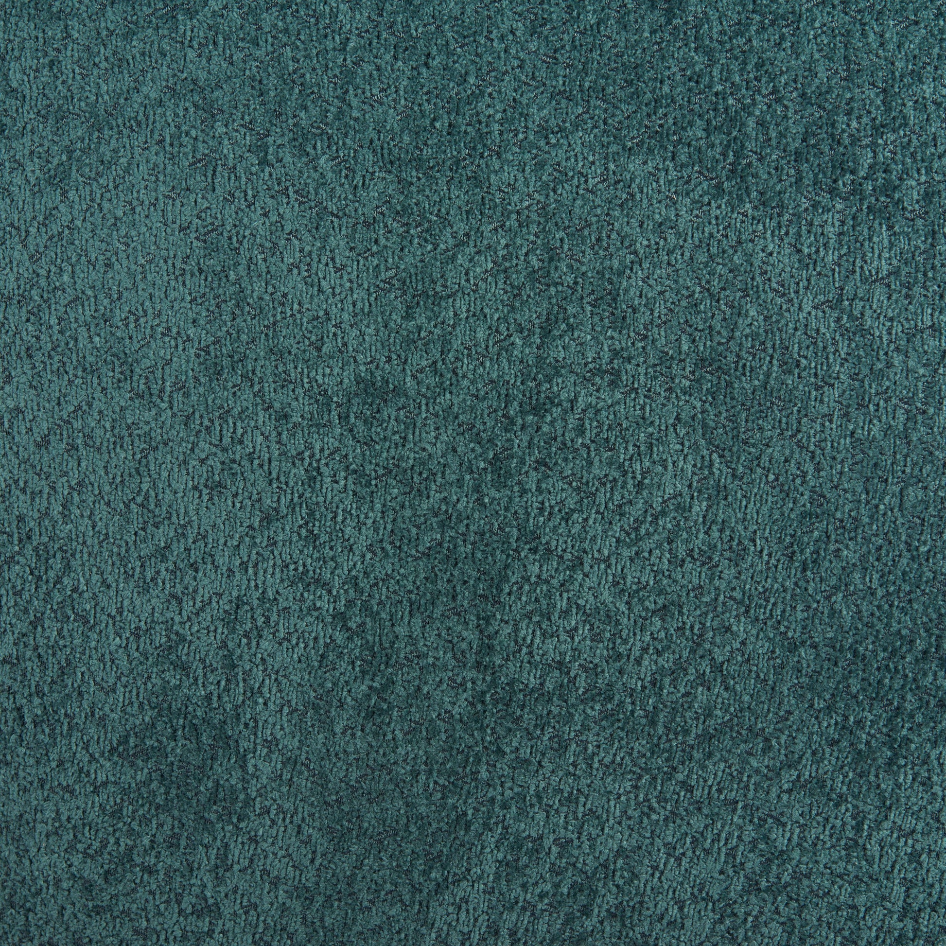 close-up of teal shearling-style fabric for the Jamela curved sofa upholstery