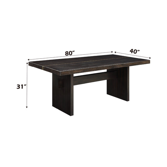 Jaramillo Espresso Synthetic Wood Dining Table – view 2
