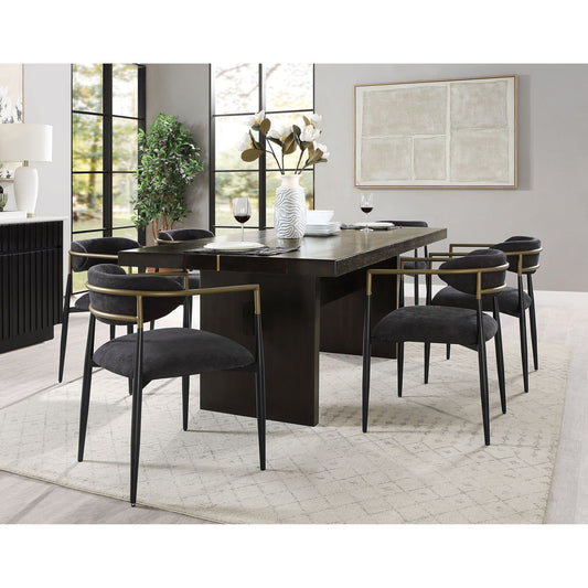 Jaramillo Gold & Rustic Espresso Finish 7-Piece Dining Room Set