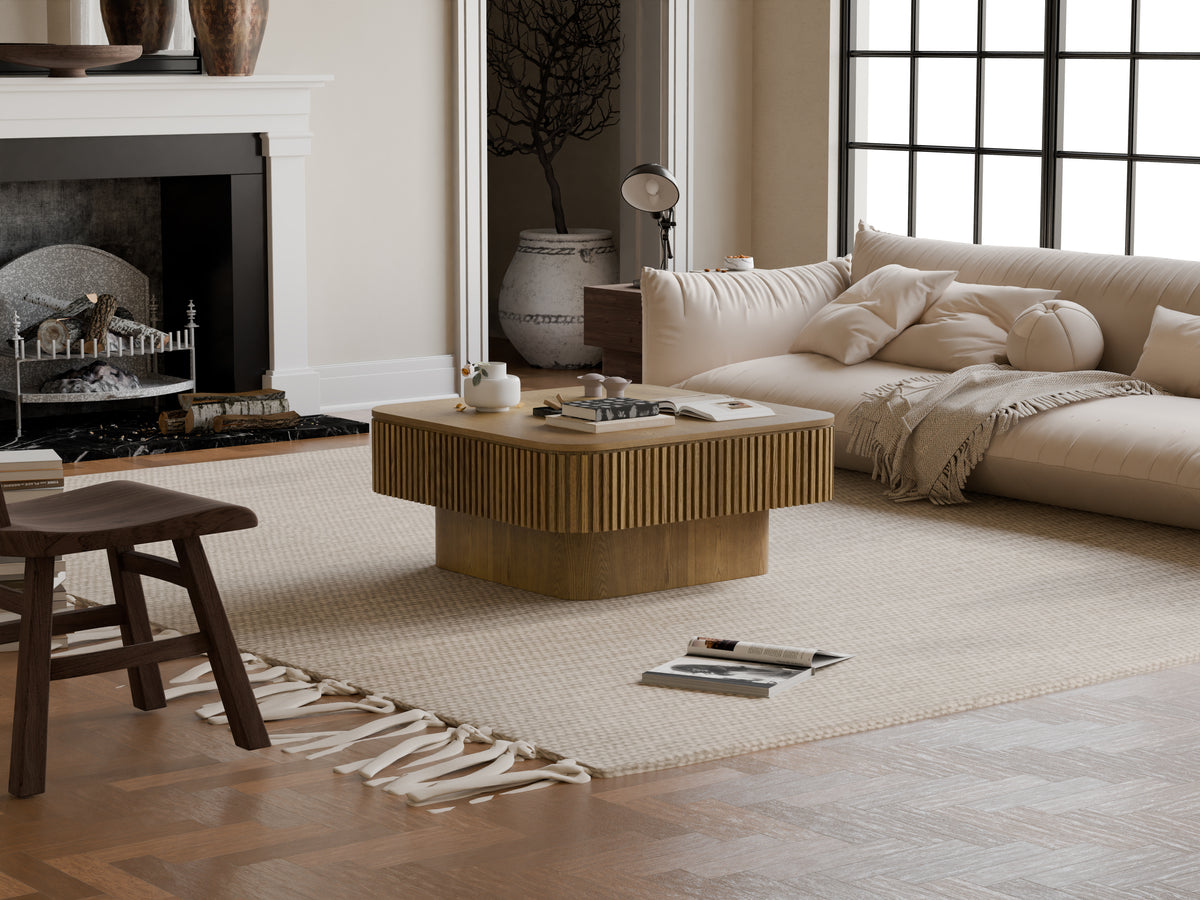 Jasper Brown Solid Wood & MDF Coffee Table – 31.5" Square Coffee Table – view 11