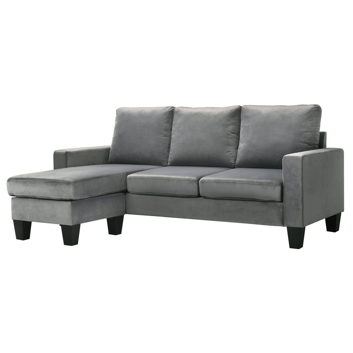Jessica Gray Velvet Sofa – 77" Sofa