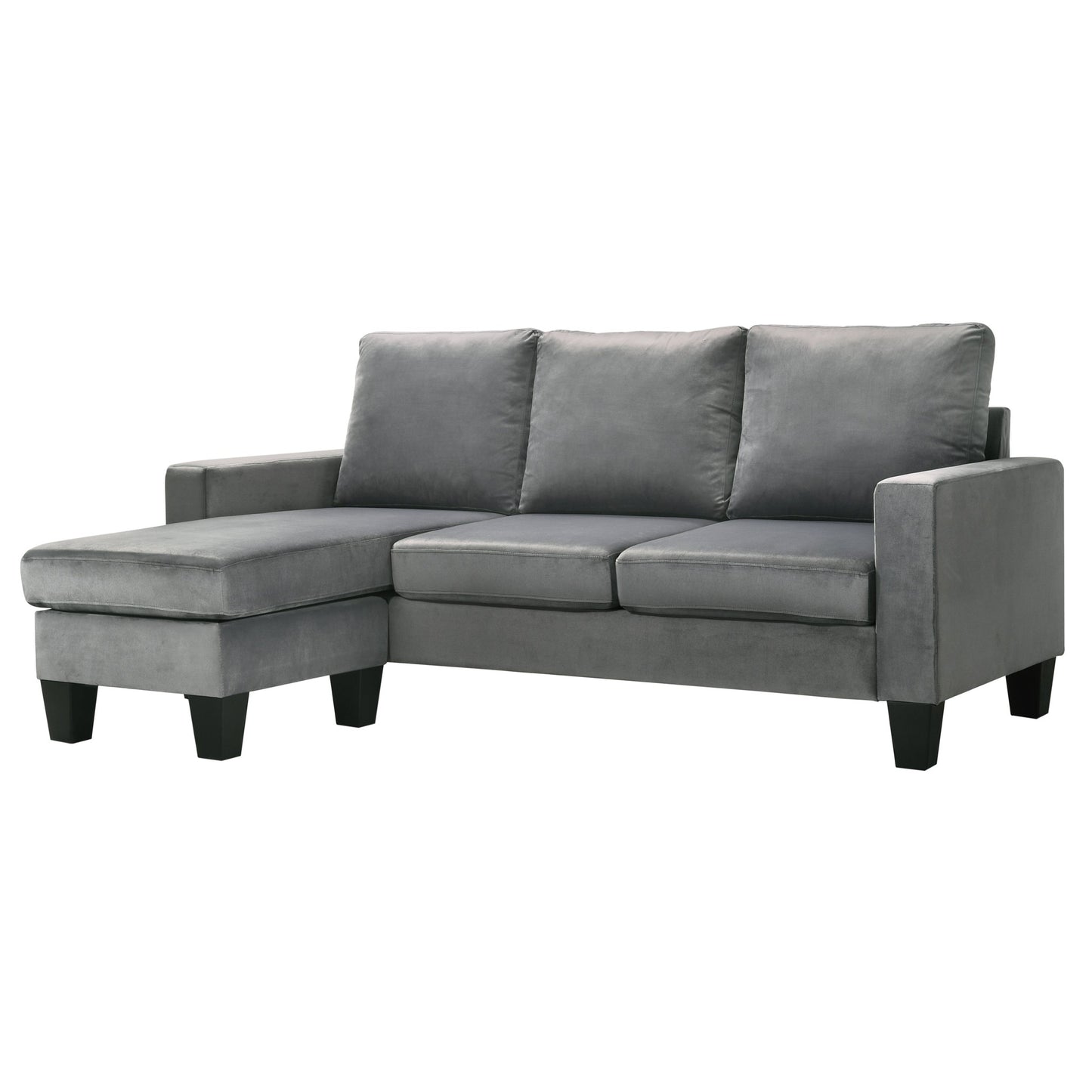 Jessica Gray Velvet Sofa – 77" Sofa