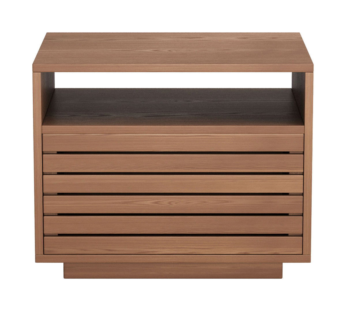 Slit Walnut Nightstand