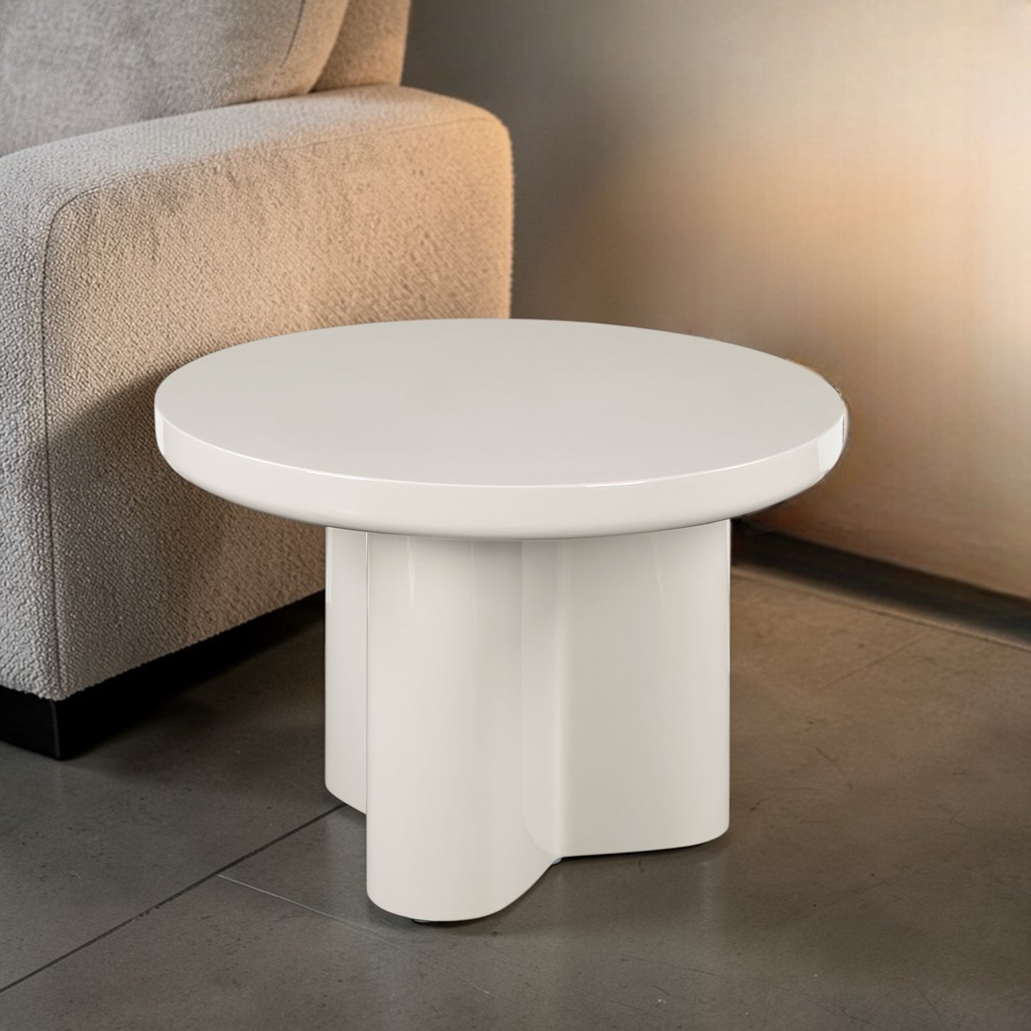 Joane Light Gray MDF End Table – view 2