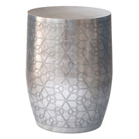 Johnsen Antique Silver Iron Accent Table – 15
